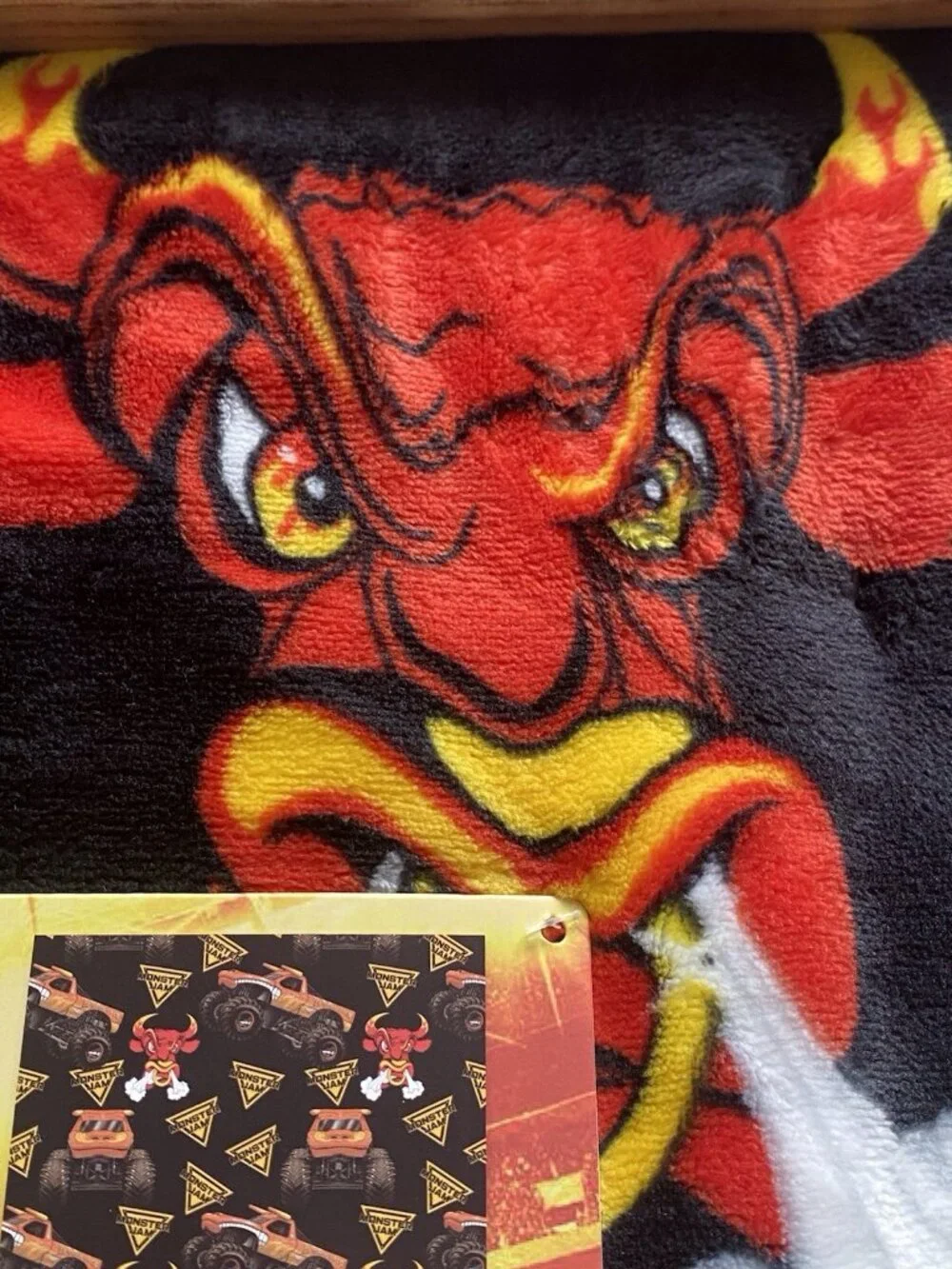 Monster Jam Soft El Toro Loco Plush Throw Blanket 50